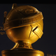 A big Golden Globe trophy